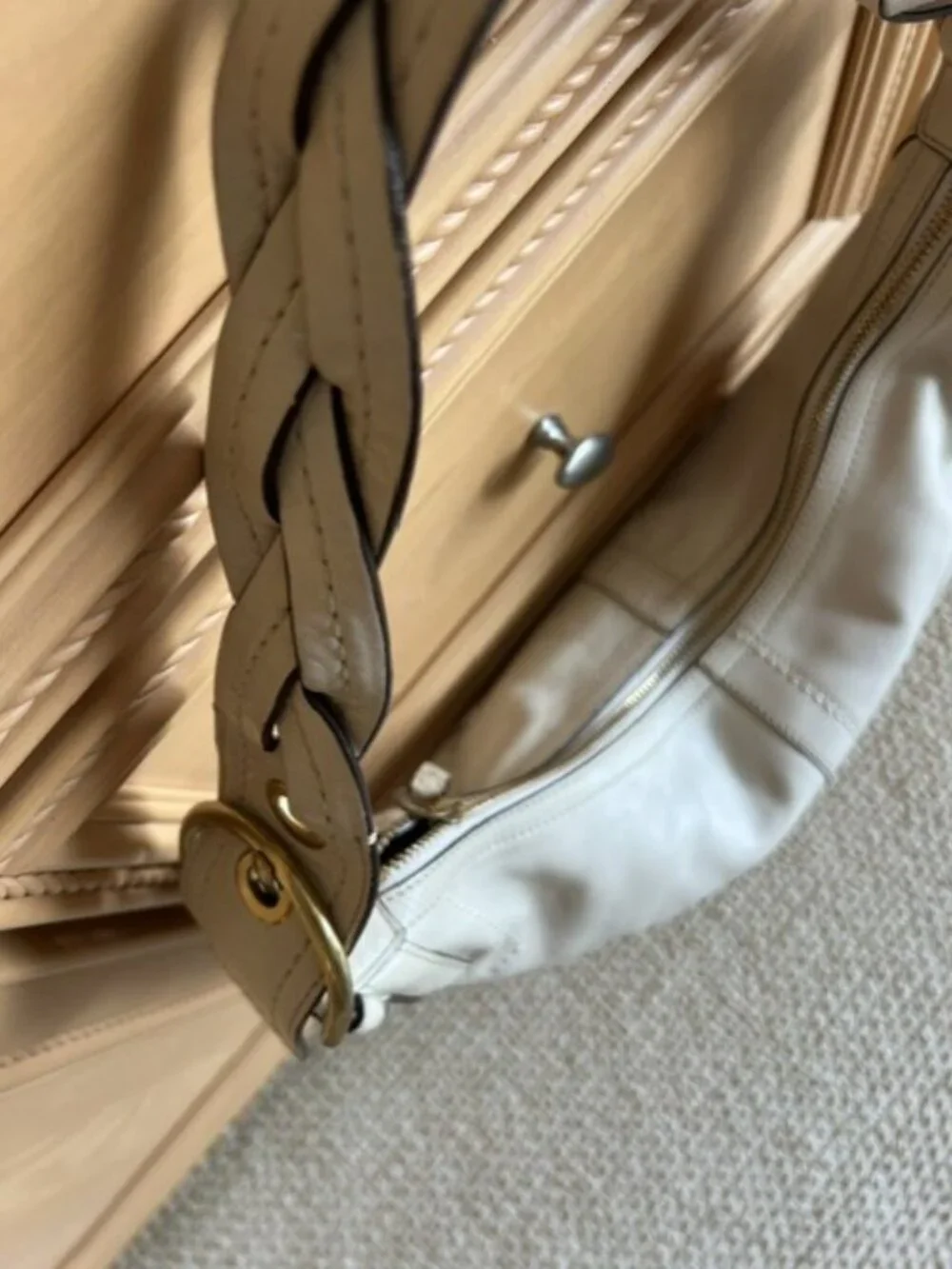 Coach Ivory Soho Hobo Handbag